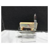 Case Trapper Lock Knife Amber Bone
