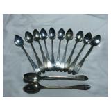 12 Thomas B. Starr Sterling Teaspoons