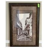 Framed Street Scene Photograph