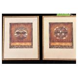 Framed Artwork With Tribal Masks