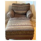 Armchair with Ottoman and Covers