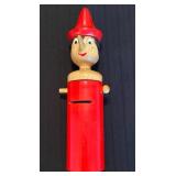 Wooden Pinocchio-Inspired Bank