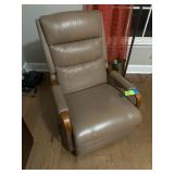 Recliner Chair in Brown Leather