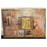 Artwork Featuring England Map