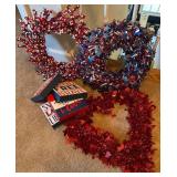 Decorative Wreaths and Signs
