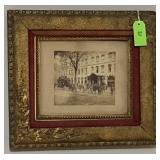 Framed Sepia Photograph
