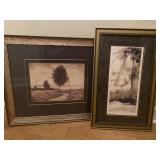 Framed Nature-Themed Prints - 1 Signed