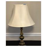 Brass Table Lamp With Shade