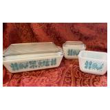 Vintage Pyrex Amish Butterprint Dishes