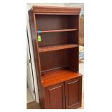 Wooden Hutch with Open Shelves