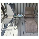 Outdoor Chairs and Mosaic Table Set