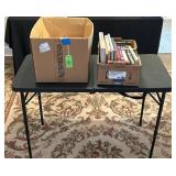 Folding Table With Book Collection