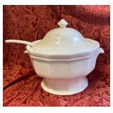 White Ceramic Soup Tureen Set