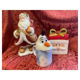 Vintage Hallmark Santa Claus Cookie Jar and Other