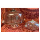 Contemporary Mikasa Satin Rose Pattern Frosted and