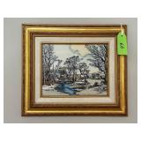 Currier & Ives Winter Scene Artwork