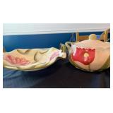 Floral-Designed Ceramic Serveware