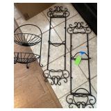 Plate Display racks & Tiered Metal Basket