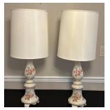 Floral Ceramic Table Lamps