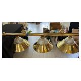Brass Triple Pendant Light Fixture