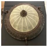 Brass Hanging Light Fixture