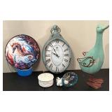 Decorative Assortment With Clock