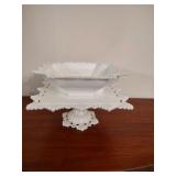 Westmoreland Milk Glass Pedestal and Bowl