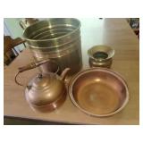 Copper and Brass Kitchen Items
