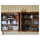 Contents of Upper Cabinets beside Refrigerator