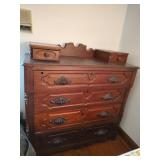 Antique Victorian Step Back Dresser - Read Details