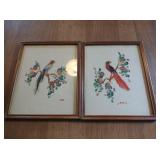 2 Feather Art Parrots by Glenn F. Bastian