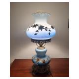 Blue Gone With The Wind Lamp - Read Details