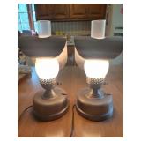 Electrified Oil lamps with Metal Deflector