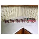 Cast Iron Clydesdale Beer Wagon