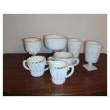 Assorted Milk Glass