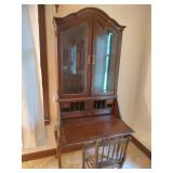 Jasper Secretary Desk with Cane Bottom Side Chair