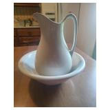J.&G. Meakin Wash Bowl and Pitcher