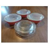 3 Pyrex 8 oz Food Containers