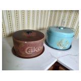 2 Vintage Metal Cake Savers