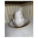 Antique Pitcher and Wash Bowl