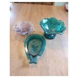 3 Imperial Glass Candy Dishes