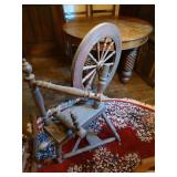 Antique Wooden Spinning Wheel