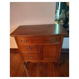 Antique Tiger Oak Washstand / Dry Sink