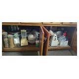 Contents of Lower Cabinets Left of Sink - Read