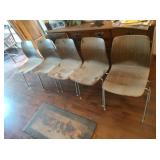 5 Pagholz West Germany Chairs