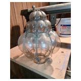 Caged Glass Pendant Globe