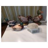 5 Ceramic Duck Items
