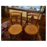 2 Antique Victorian Hip Hugger Chairs