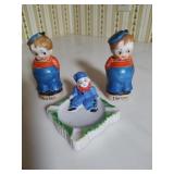 Mid Century Japan Ashtray , Salt & Pepper Shakers
