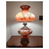 Rose Pattern Gone With the Wind Lamp